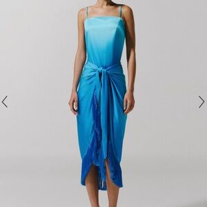 Baobab reproche midi dress blue ombré NWT